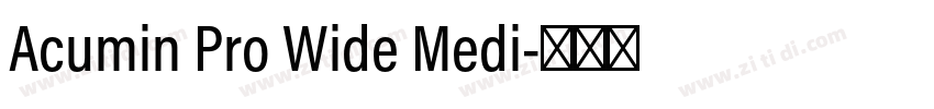 Acumin Pro Wide Medi字体转换